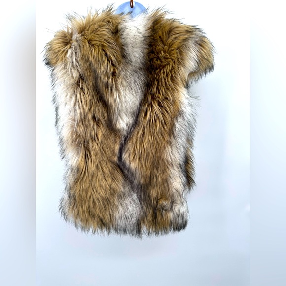 TWEEN STREET BYCYNTHIA VINCENT Jackets & Blazers - Furry Gothic Twelfth Street Faux Fur Embellished Vest by Cynthia Vincent size S